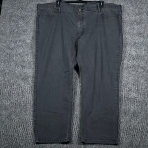 Levis 541 Athletic Taper Jeans 52x30 Dark Grey Mens Stretch Denim Pants